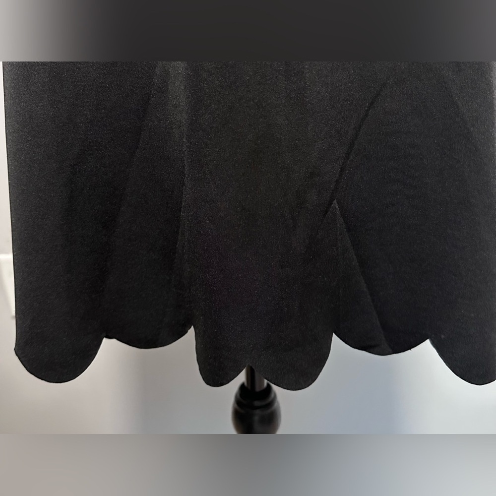 👗 Women's 3/4 Sleeve Boat Neck Dress - Black 🖤 - Picture 11 of 15